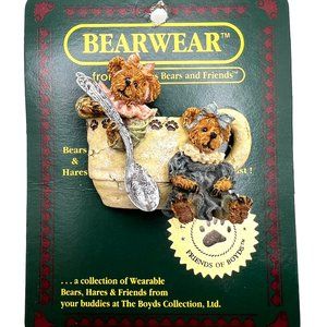 Boyd's Bear Bearwear Prissie & Missie Fixin' Tea For Two Pin